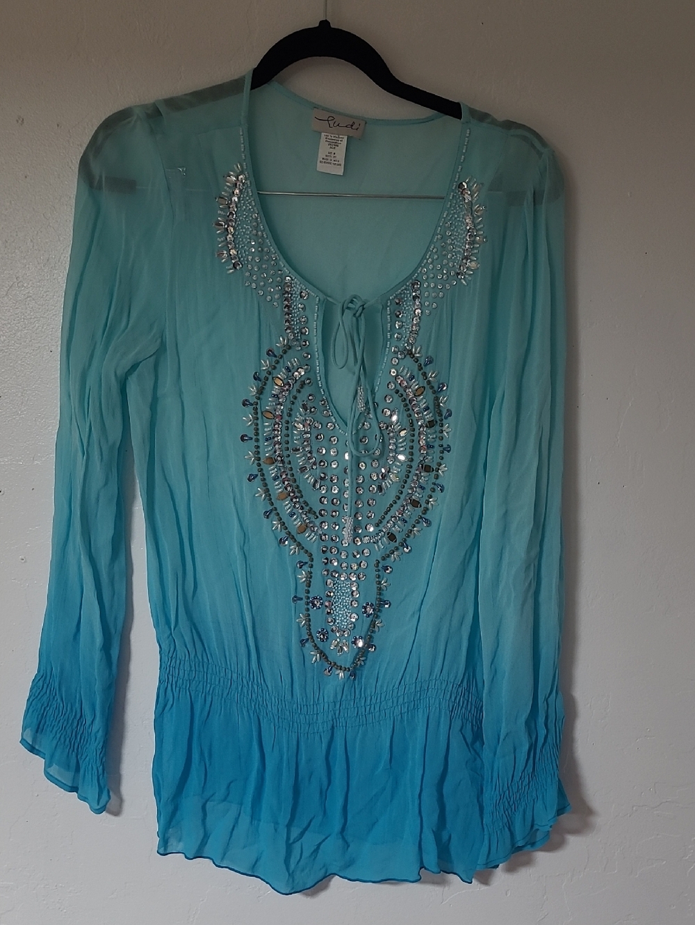 Ombre Beaded Top